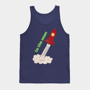 bitcoin to the moon Tank Top